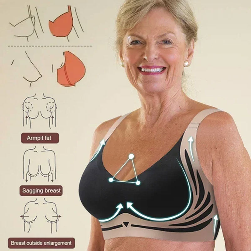 🎁Last Day 49% Off - Super gather bra | Wireless Push-up Bra👍No more sagging breasts