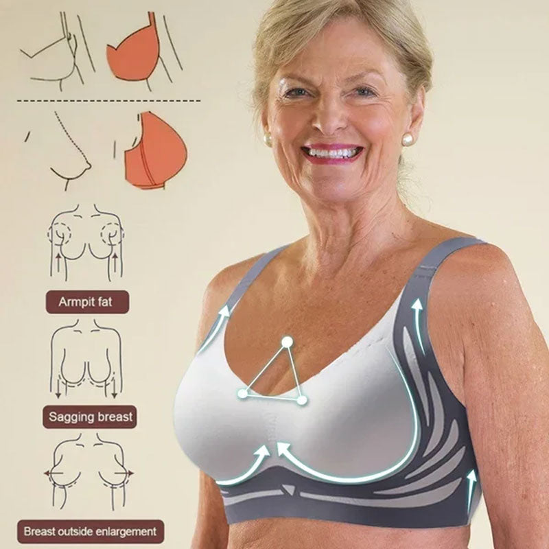 🎁Last Day 49% Off - Super gather bra | Wireless Push-up Bra👍No more sagging breasts