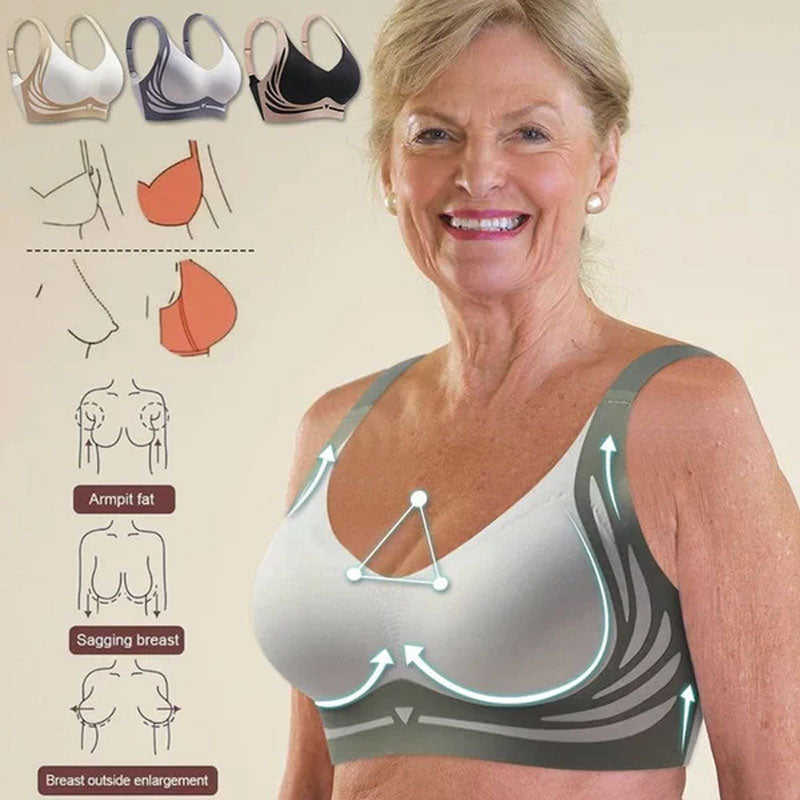 🎁Last Day 49% Off - Super gather bra | Wireless Push-up Bra👍No more sagging breasts