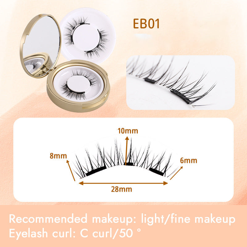 Plain Magnetic False Eyelashes