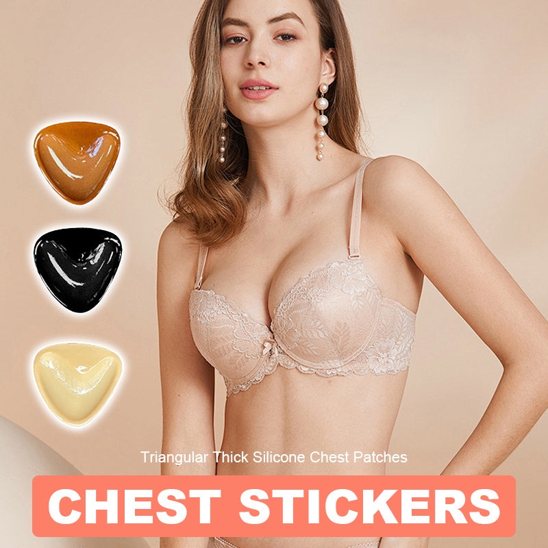 Triangular Thick Silicone Chest Patches