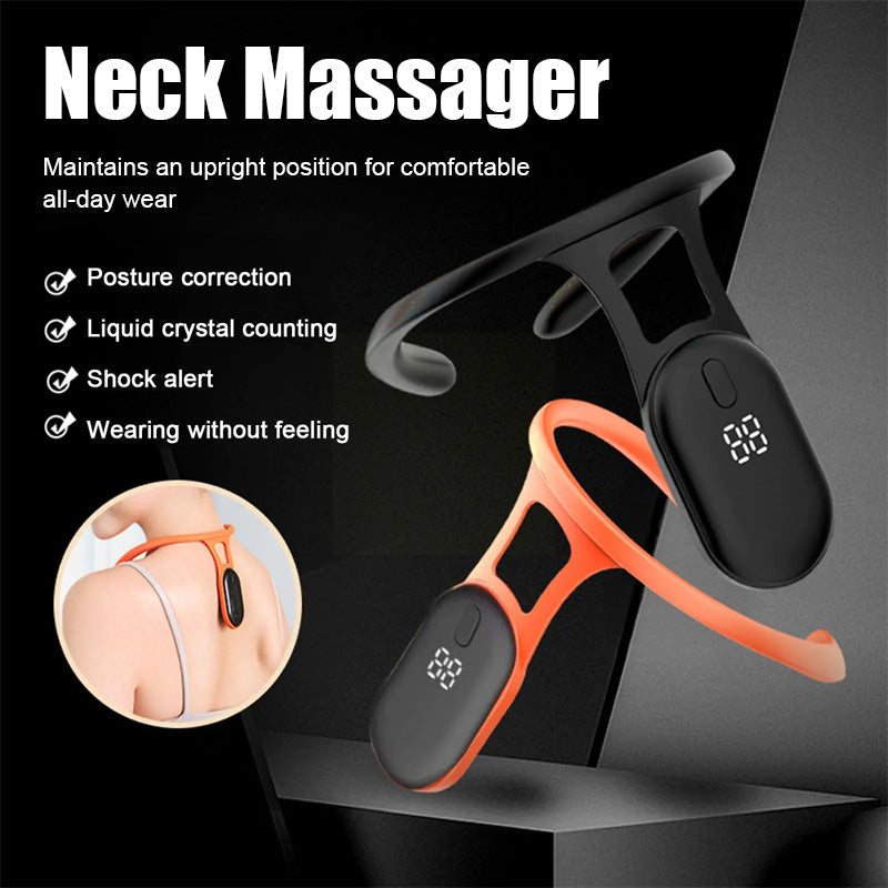 Ultrasonic Lymphatic Therapy Device-Neck Massager，Neck hunchback posture corrector