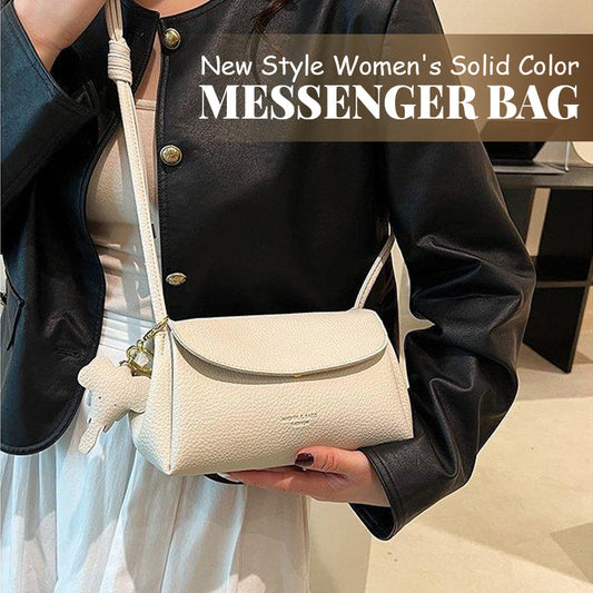 New Style Women's Solid Color Messenger Bag