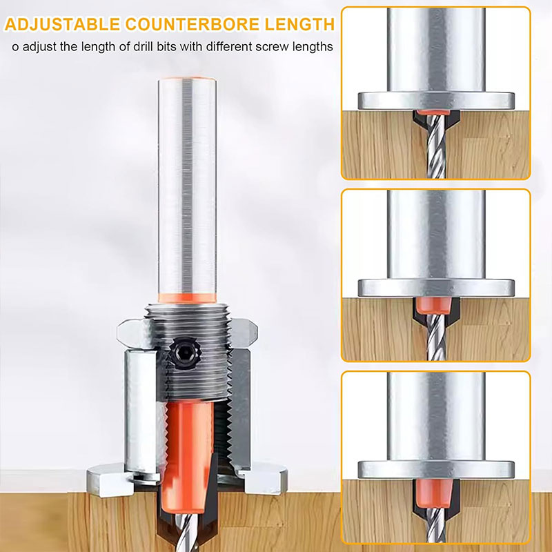 Adjustable Screw Step Drill