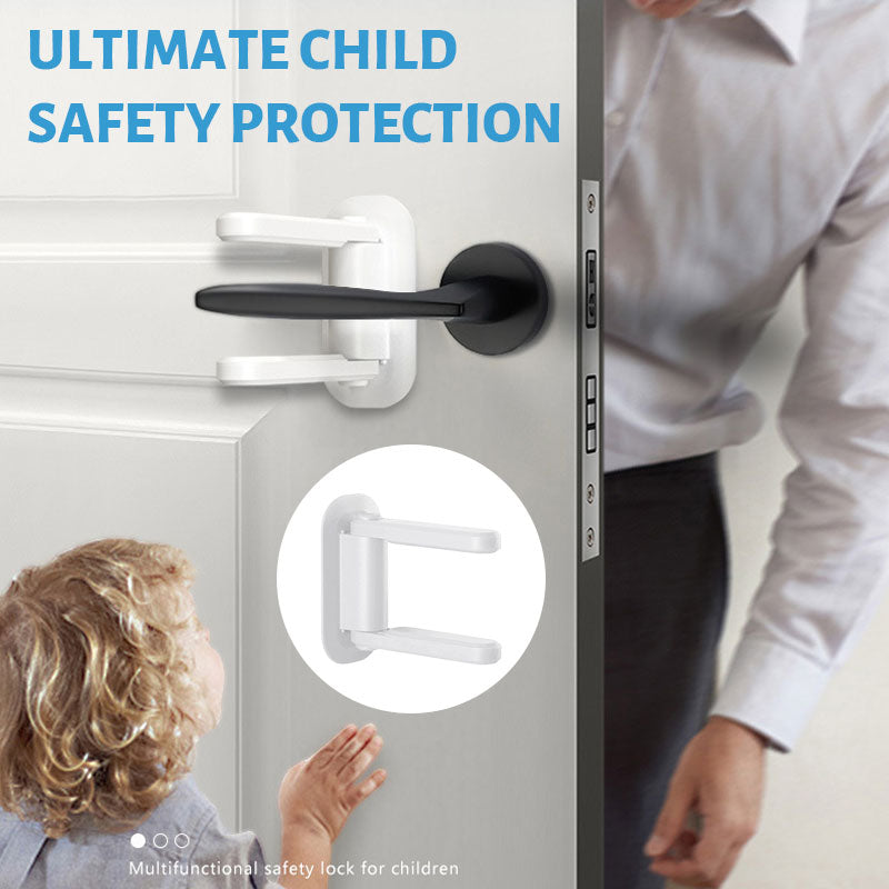 Multifunctional door stopper child safety lock