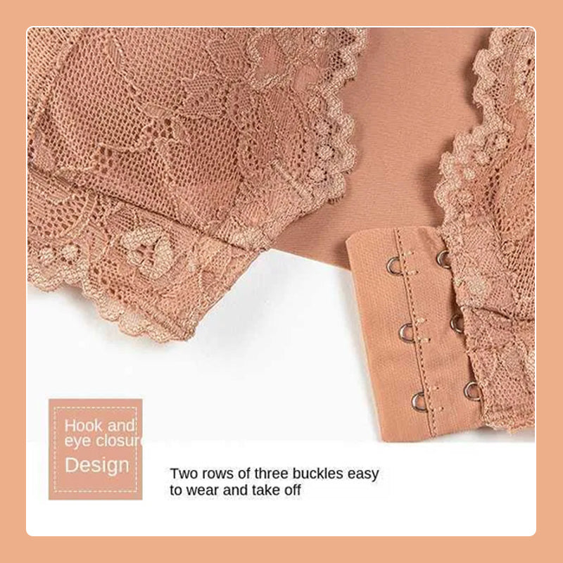 Front Buttoned Thin Bra Lace Sexy Underwear