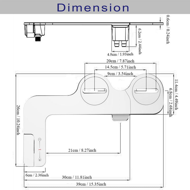 Double Nozzle Toilet Flusher