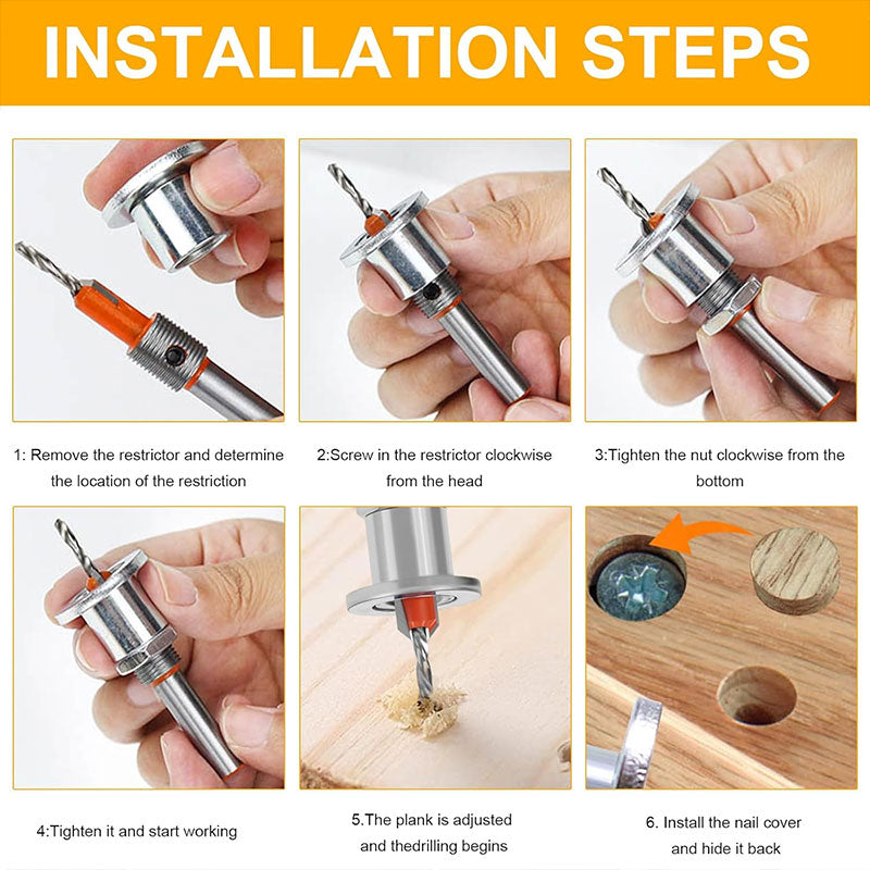 Adjustable Screw Step Drill