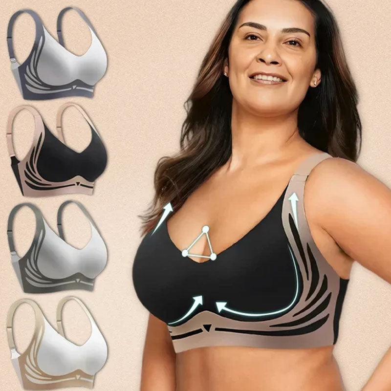 🎁Last Day 49% Off - Super gather bra | Wireless Push-up Bra👍No more sagging breasts