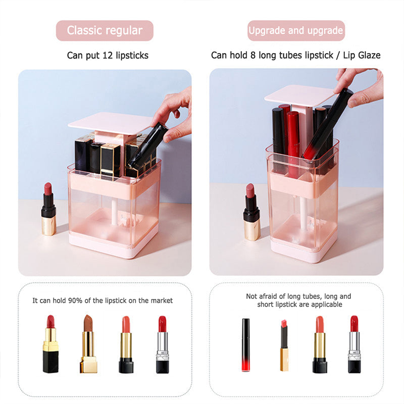 Pressing Design Transparent Cosmetic Display Cases Storage