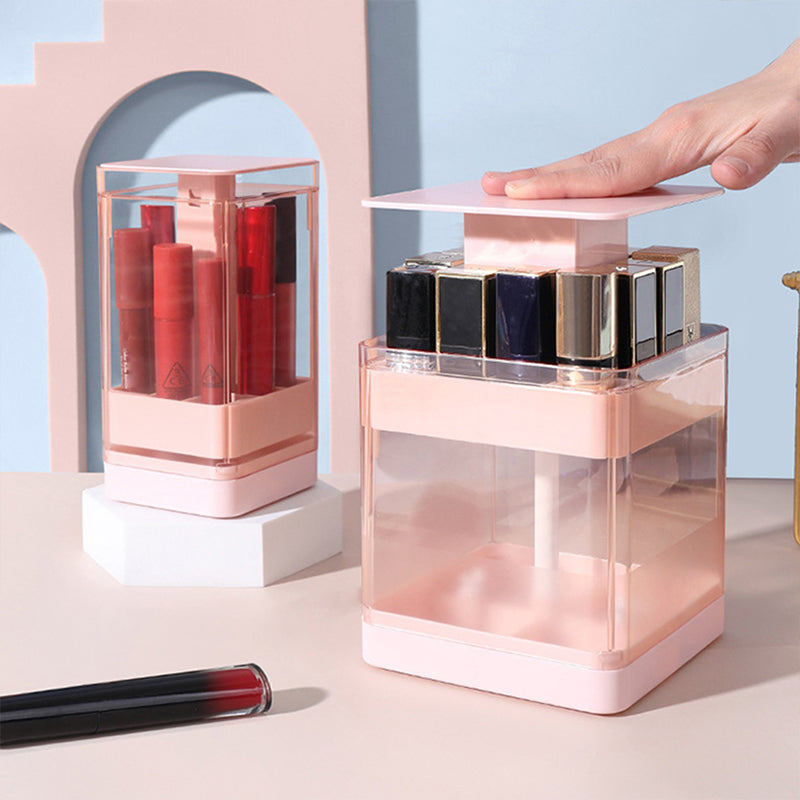 Pressing Design Transparent Cosmetic Display Cases Storage