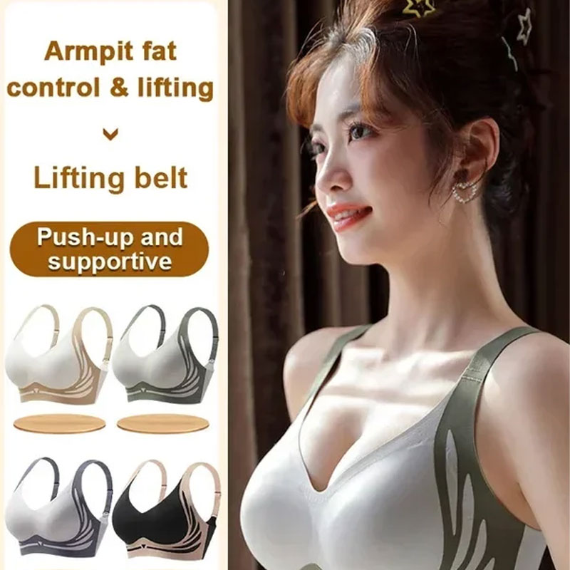 🎁Last Day 49% Off - Super gather bra | Wireless Push-up Bra👍No more sagging breasts