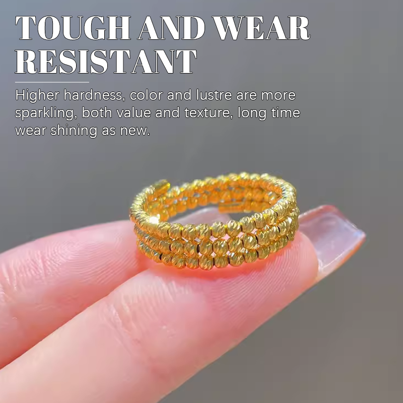 Fashionable Sparkling Thin Elastic Open Ring